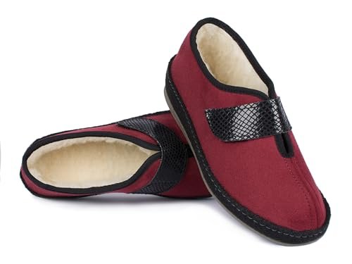 Schawos Damen Filz Hausschuh 2063, warm gefüttert - schawos - shop.de