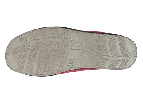 Schawos Damen Filz Hausschuh Johanna, warm gefüttert - schawos - shop.de