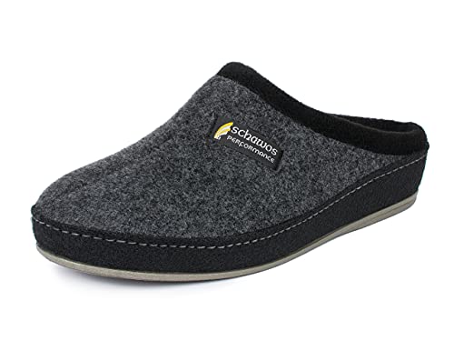 Schawos Herren Filz Hausschuh 6030, warm gefüttert - schawos - shop.de