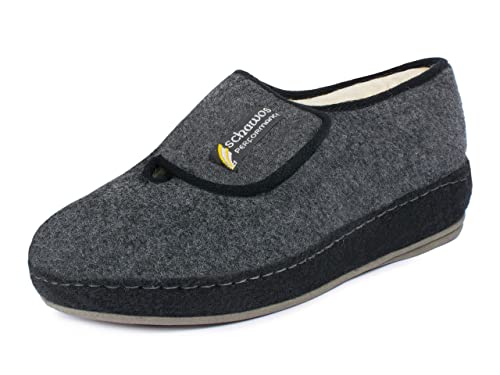 Schawos Herren Filz Hausschuh 6064, warm gefüttert - schawos - shop.de