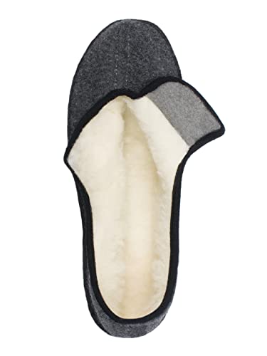 Schawos Herren Filz Hausschuh 6064, warm gefüttert - schawos - shop.de
